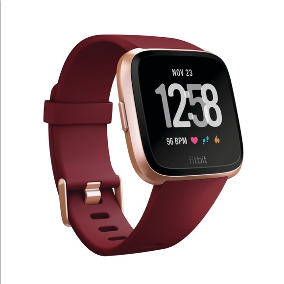 ruby rose gold fitbit versa